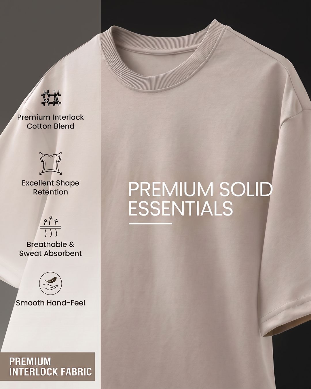 Men's Chocolate Brown Oversized T-shirt thumbnail 4